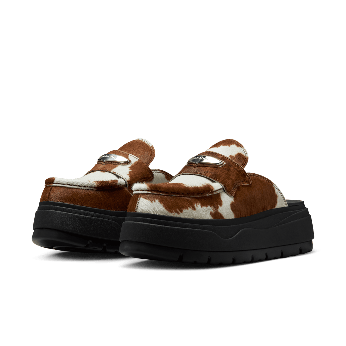 Women's Air Jordan Mule SE ( Black/Metallic Silver-Baroque Brown)