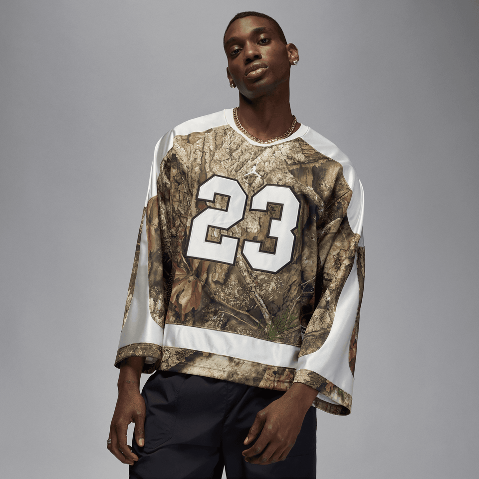 Jordan Brooklyn Realtree Hockey Jersey (Medium Olive/Sail/Sail) - Jordan