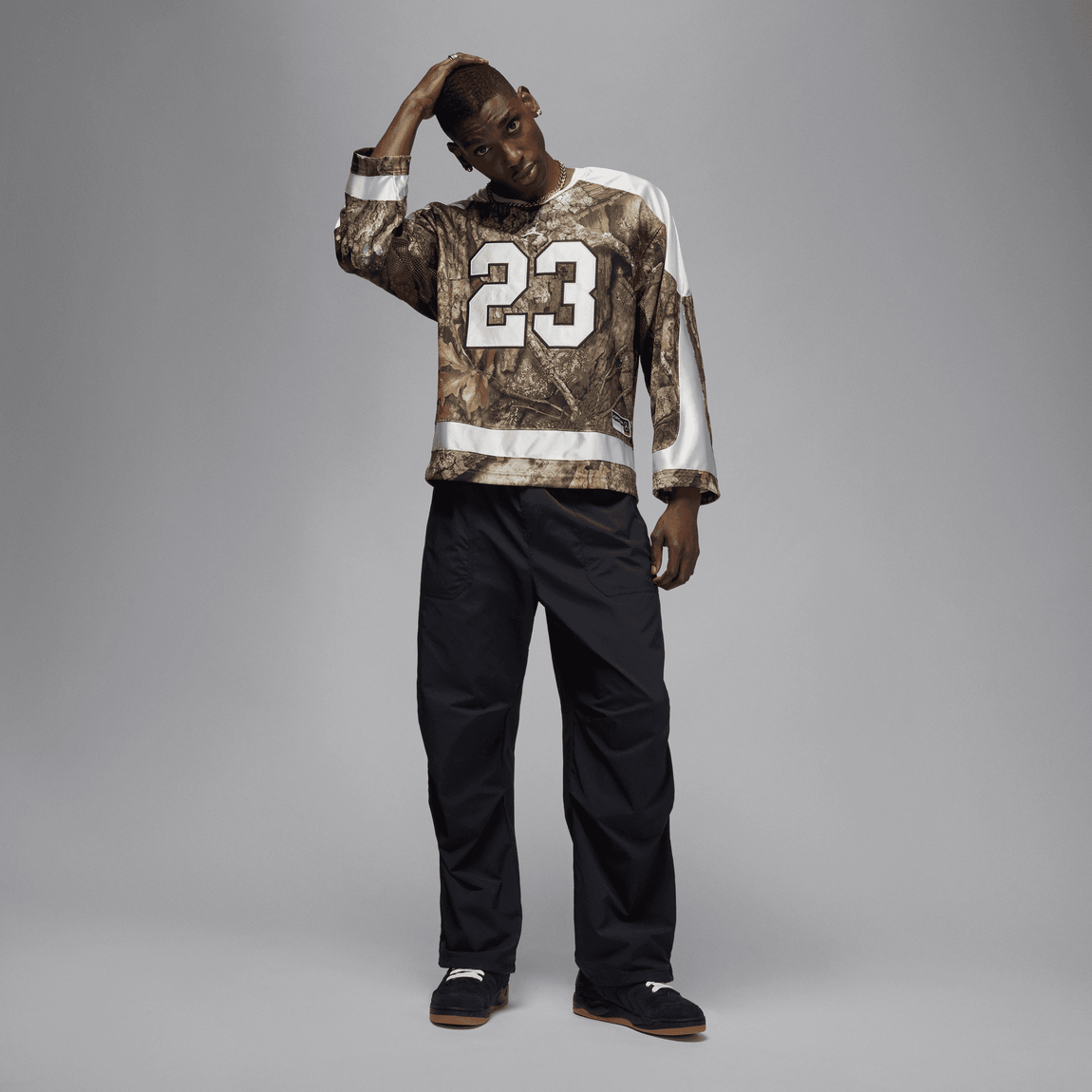 Jordan Brooklyn Realtree Hockey Jersey (Medium Olive/Sail/Sail) - Jordan Brooklyn Realtree Hockey Jersey (Medium Olive/Sail/Sail) - 