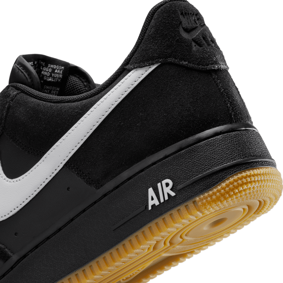 Nike Air Force 1 '07 SK8 (Black/White-Gum Light Brown) - Nike Air Force 1 '07 SK8 (Black/White-Gum Light Brown) - 