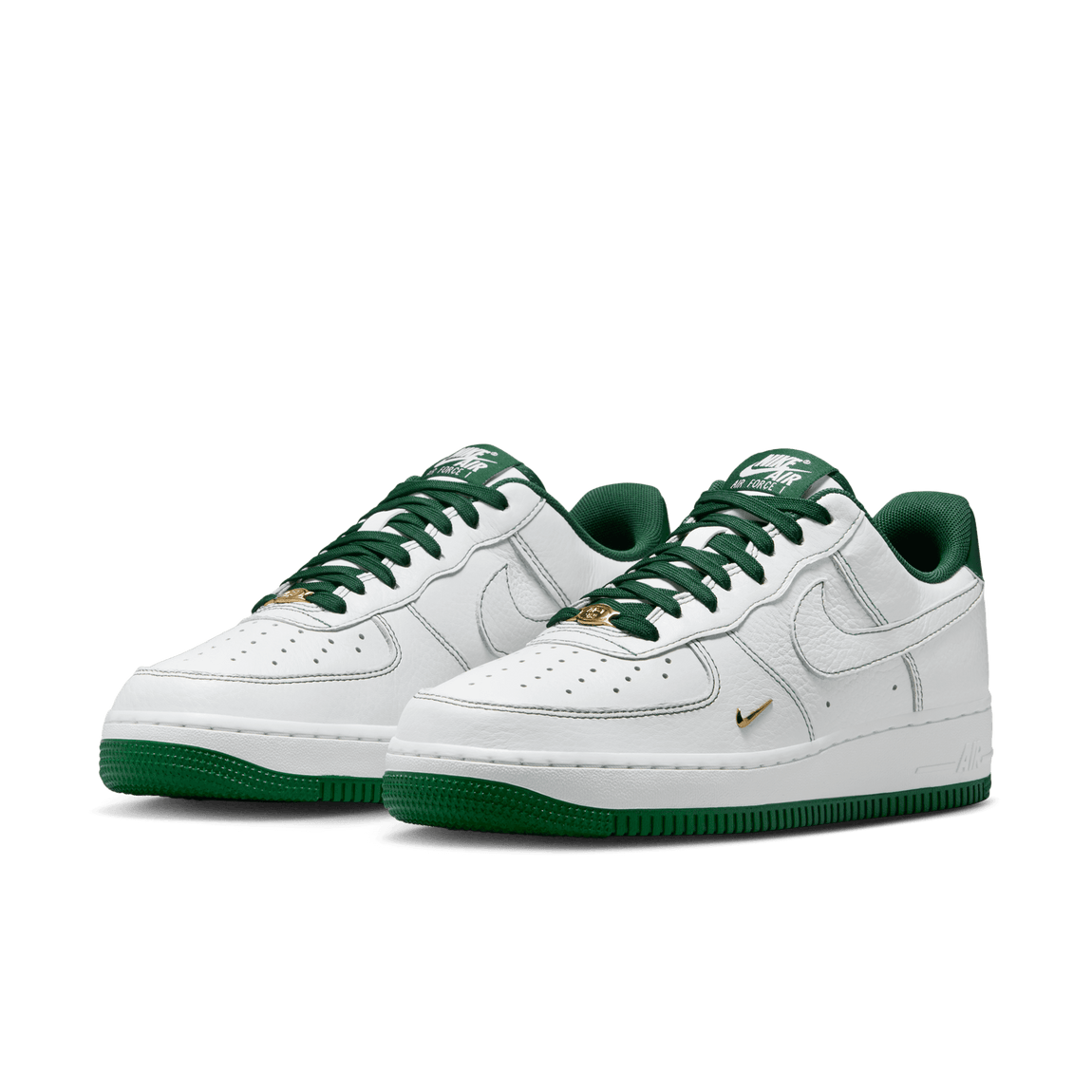 Women's Nike Air Force 1 '07 Mini Jewel (White/Gorge Green-Metallic Gold) - Women's Nike Air Force 1 '07 Mini Jewel (White/Gorge Green-Metallic Gold) - 