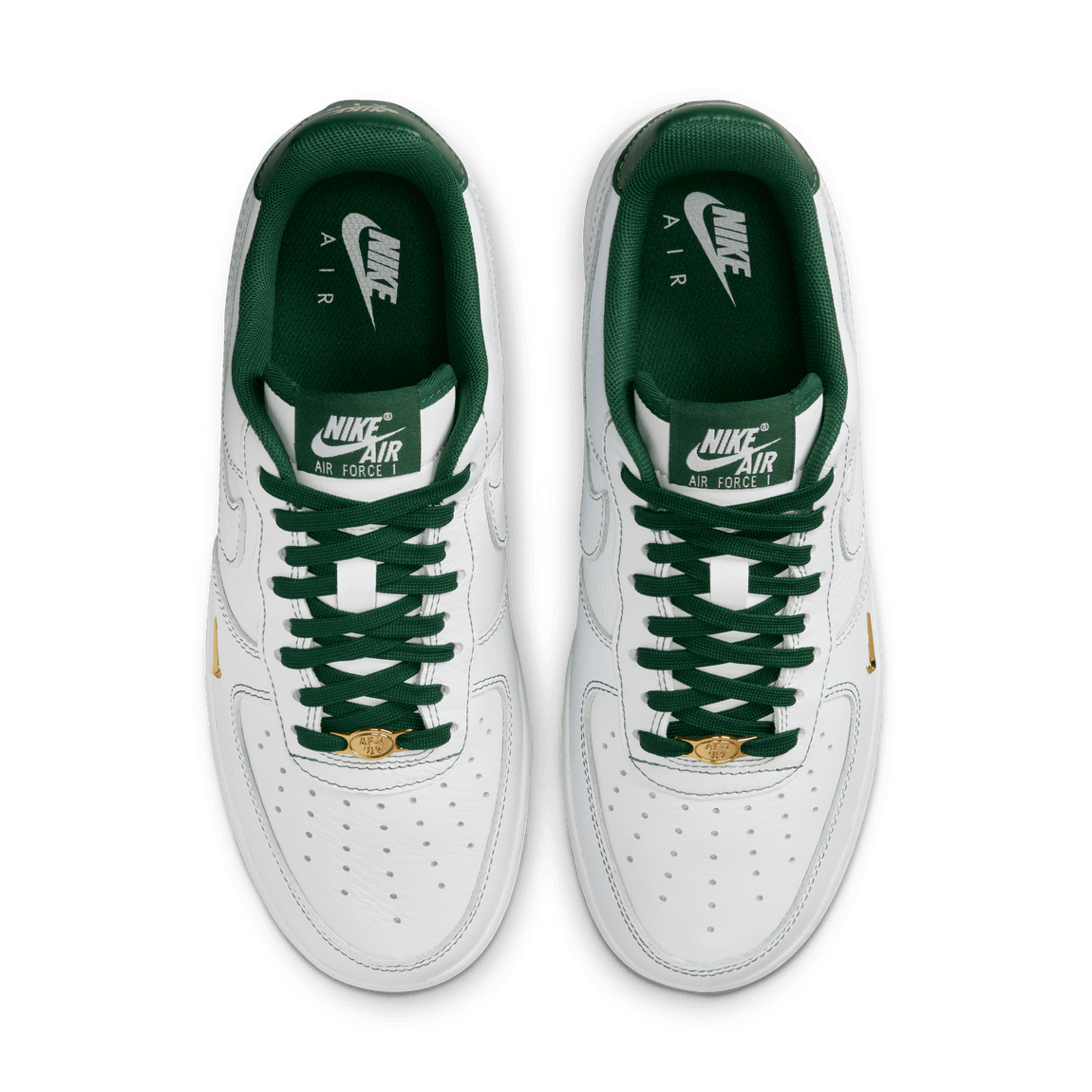 Women's Nike Air Force 1 '07 Mini Jewel (White/Gorge Green-Metallic Gold) - Women's Nike Air Force 1 '07 Mini Jewel (White/Gorge Green-Metallic Gold) - 