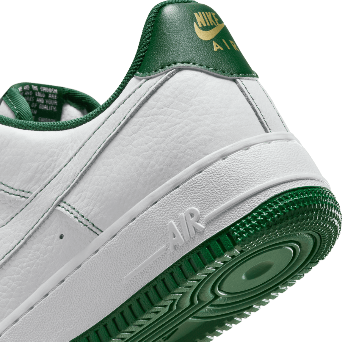 Women's Nike Air Force 1 '07 Mini Jewel (White/Gorge Green-Metallic Gold) - Women's Nike Air Force 1 '07 Mini Jewel (White/Gorge Green-Metallic Gold) - 