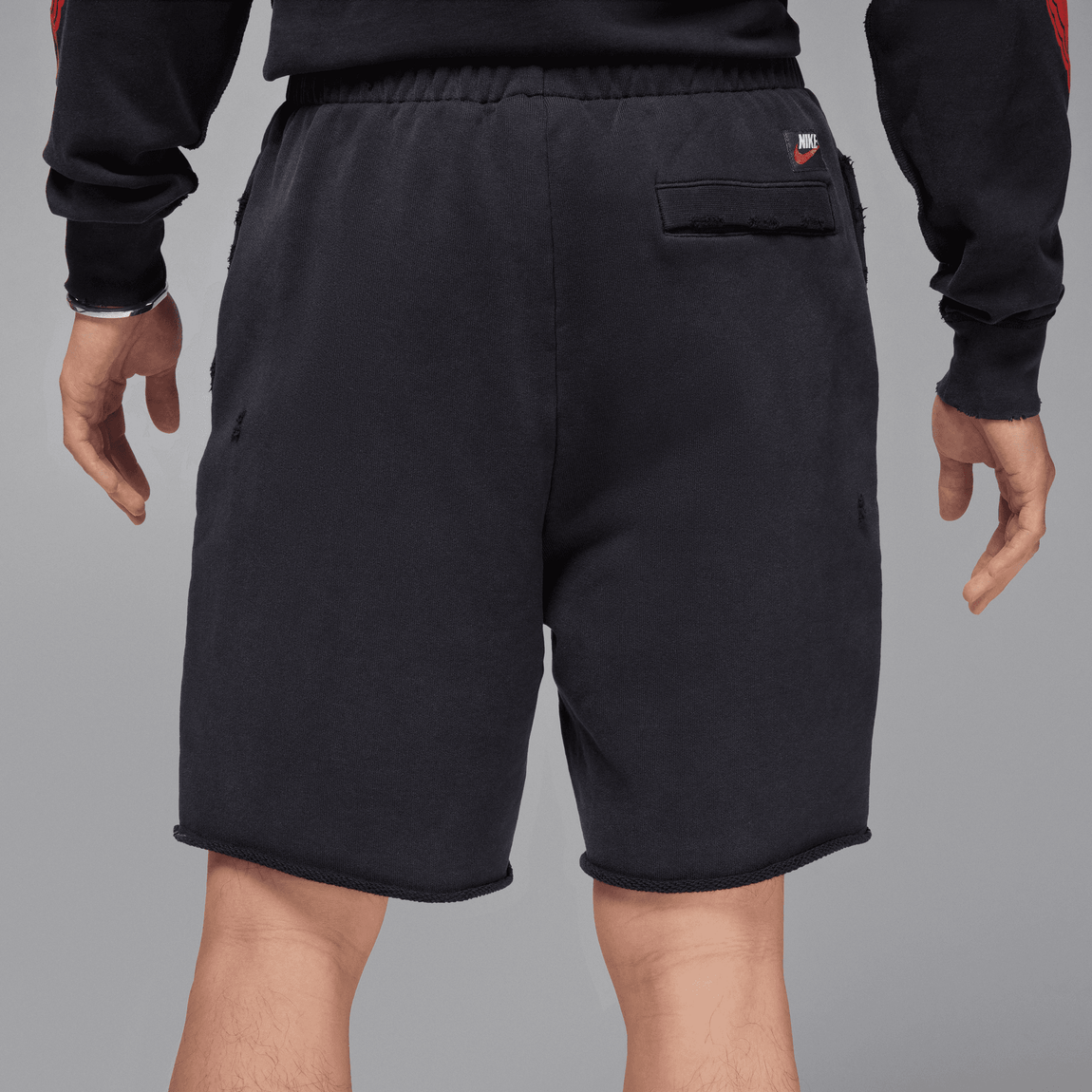 Air Jordan Rare Air French Terry Shorts (Black/Chile Red) - Air Jordan Rare Air French Terry Shorts (Black/Chile Red) - 