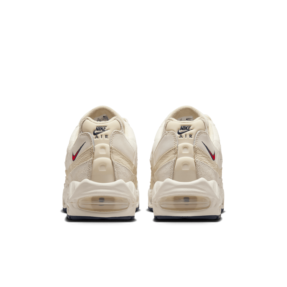 Nike Air Max 95 OG (Pale Ivory/University Red-Lt Khaki-Sail) - Nike Air Max 95 OG (Pale Ivory/University Red-Lt Khaki-Sail) - 