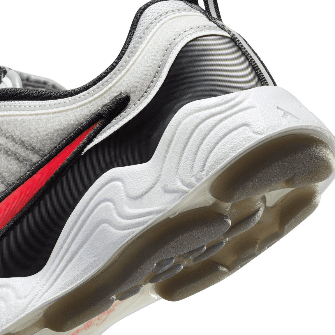 Nike Air Zoom Spiridon (Metallic Silver/Sport Red-Black-White) - Nike Air Zoom Spiridon (Metallic Silver/Sport Red-Black-White) - 