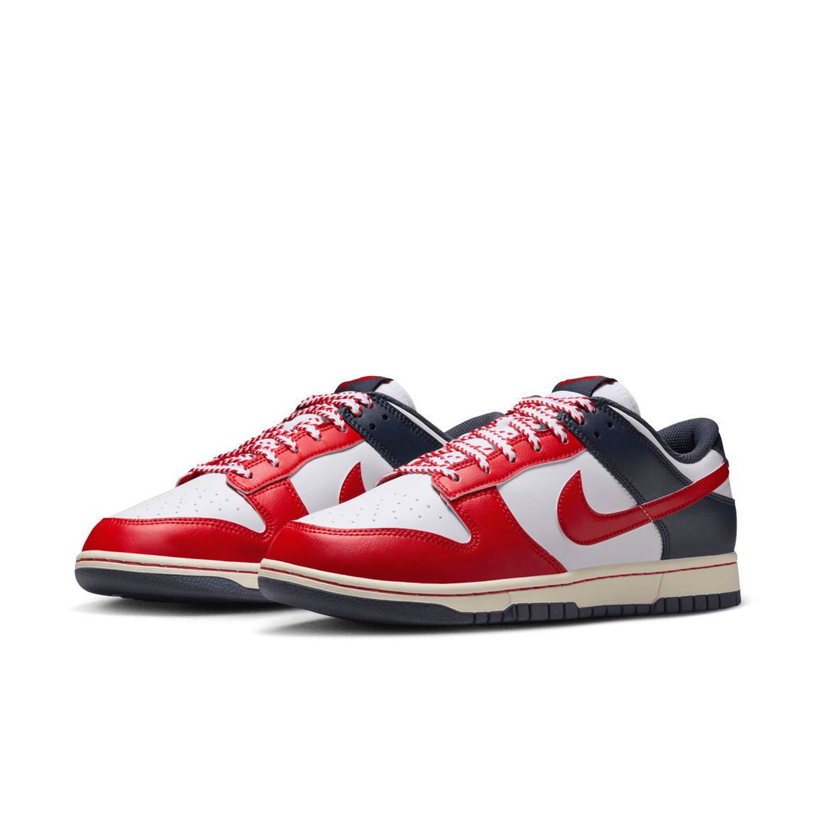 Nike Dunk Low Retro (White/University Red-Thunder Blue) 8/21 - Nike Dunk Low Retro (White/University Red-Thunder Blue) 8/21 - 