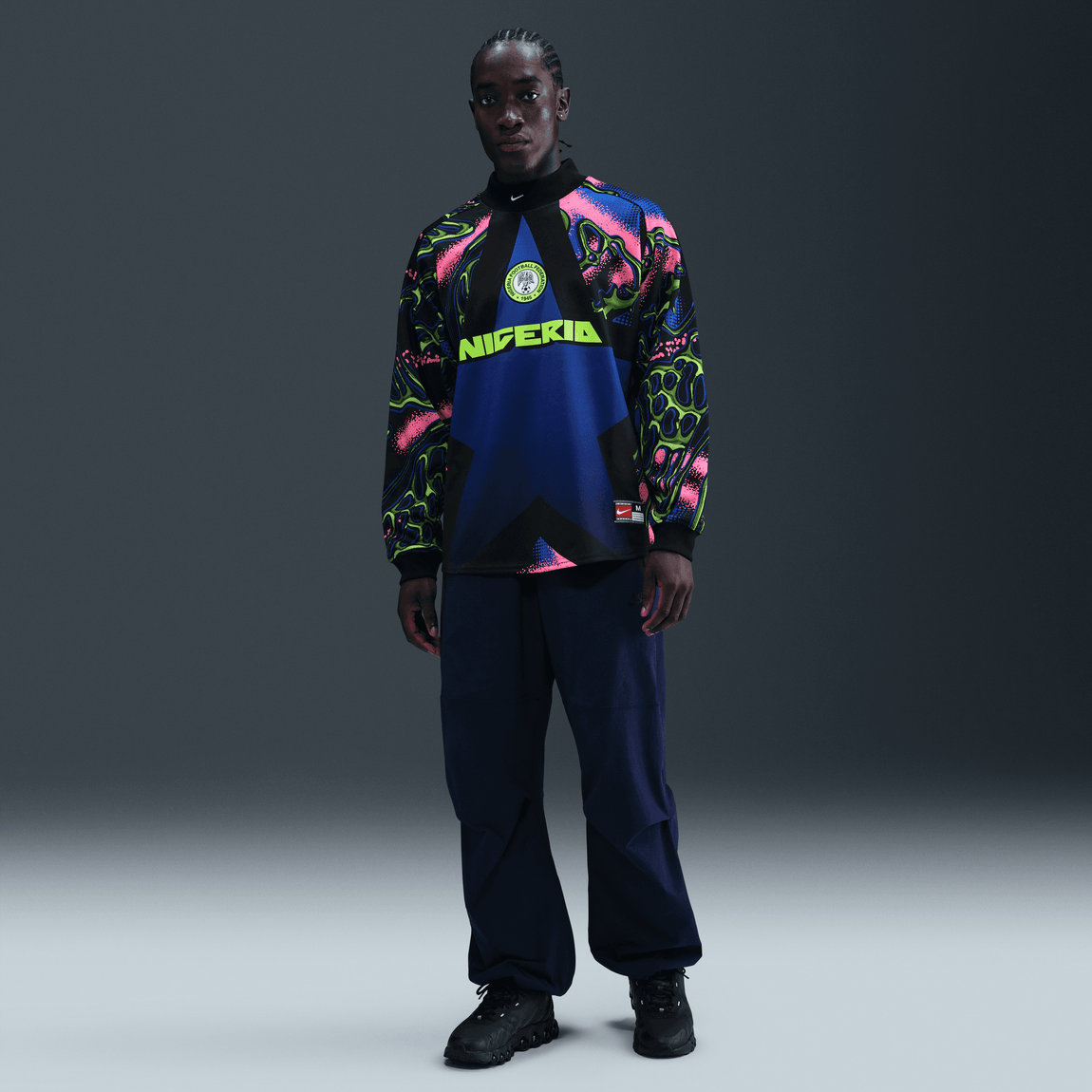Nike Nigeria Authentic Goalkeeper Soccer Shirt (Black/Hyper Pink/White) 12/8 - Nike Nigeria Authentic Goalkeeper Soccer Shirt (Black/Hyper Pink/White) 12/8 - 