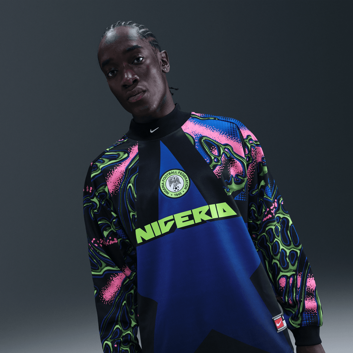 Nike Nigeria Authentic Goalkeeper Soccer Shirt (Black/Hyper Pink/White) 12/8 - Nike Nigeria Authentic Goalkeeper Soccer Shirt (Black/Hyper Pink/White) 12/8 - 