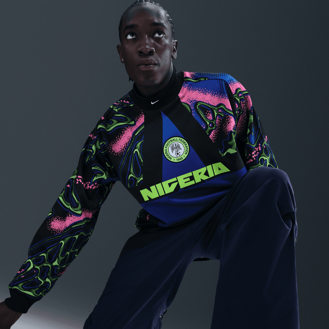 Nike Nigeria Authentic Goalkeeper Soccer Shirt (Black/Hyper Pink/White) 12/8 - Nike Nigeria Authentic Goalkeeper Soccer Shirt (Black/Hyper Pink/White) 12/8 - 