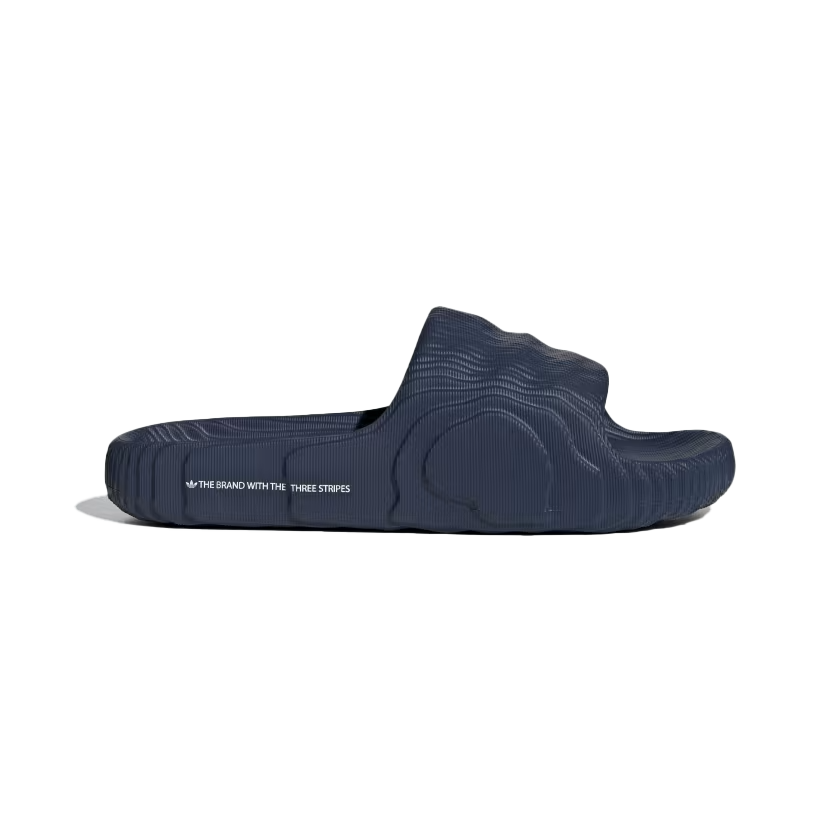 Adidas Adilette 22 Slides (Dark Blue / Cloud White / Dark Blue) - Adidas Adilette 22 Slides (Dark Blue / Cloud White / Dark Blue) - 