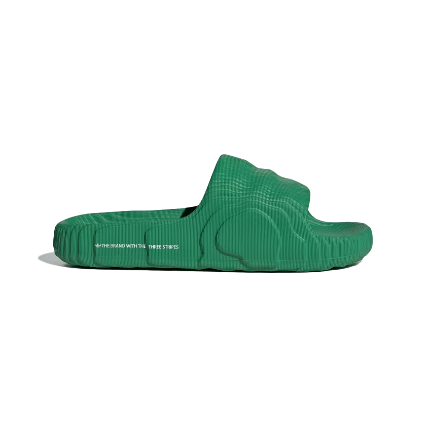 Adidas Adilette 22 Slides (Green / Cloud White / Green) - Adidas Adilette 22 Slides (Green / Cloud White / Green) - 