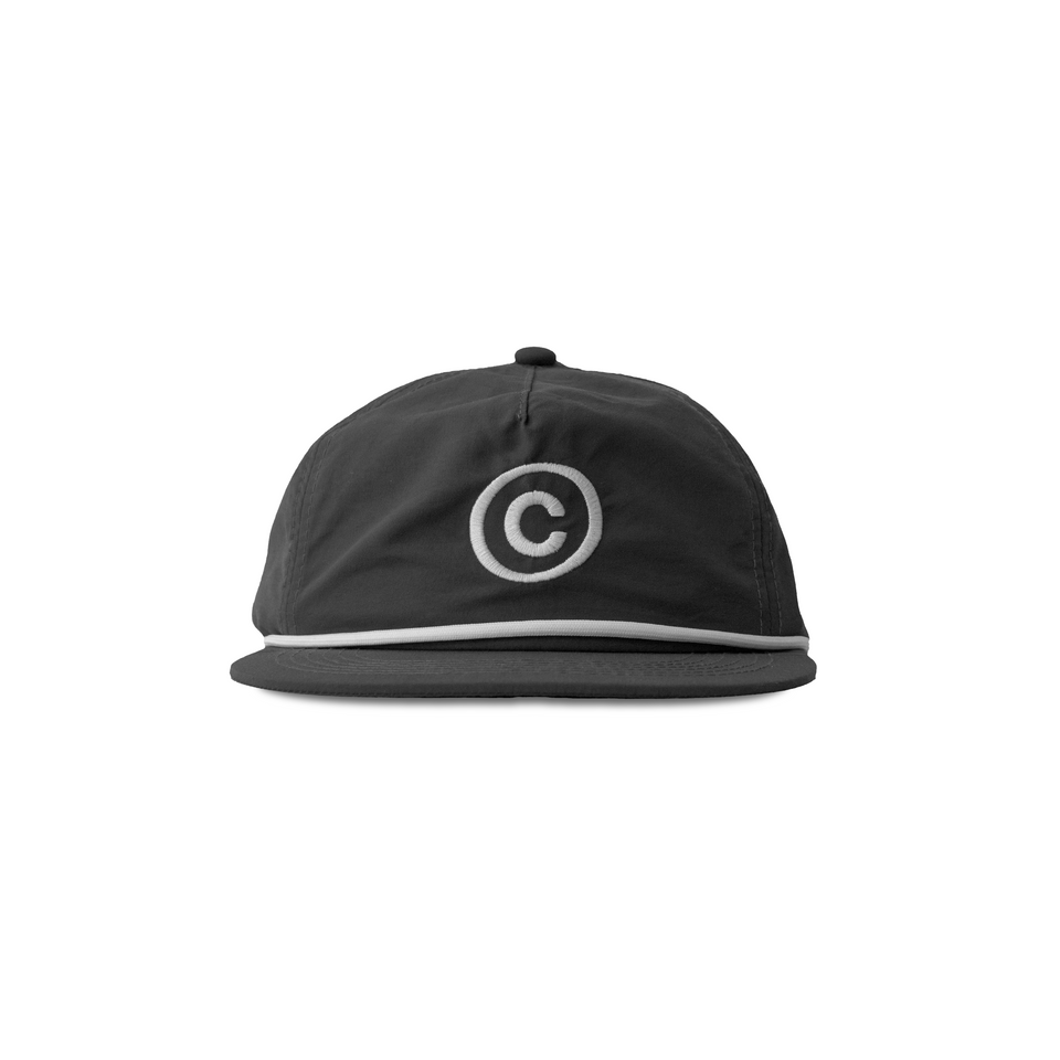 Centre X Malbon Golf Evergreen Nylon Rope Hat (Black) - Centre - Accessories