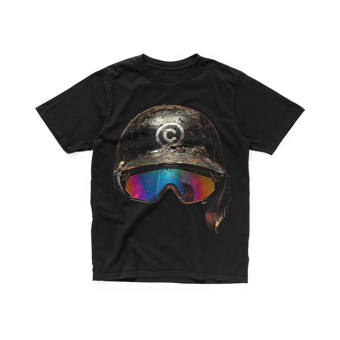 Centre Pine Tar Helmet Tee (Black) - Centre Pine Tar Helmet Tee (Black) - 