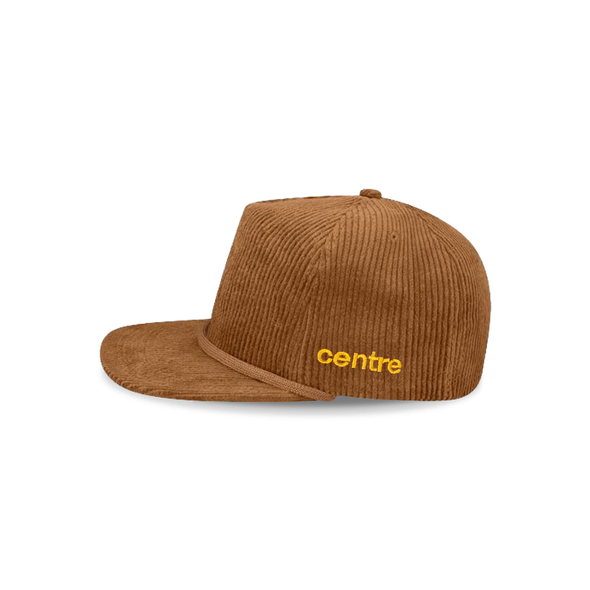 Centre Corduroy “Stay Wild” Snapback (Brown/Gold) - Centre Corduroy “Stay Wild” Snapback (Brown/Gold) - 