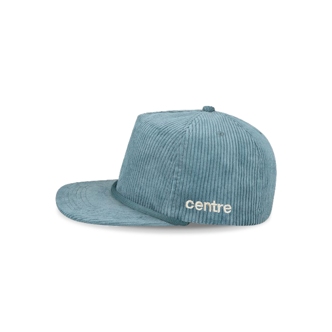 Centre Corduroy “Stay Wild” Snapback (Teal/Cream) - Centre Corduroy “Stay Wild” Snapback (Teal/Cream) - 