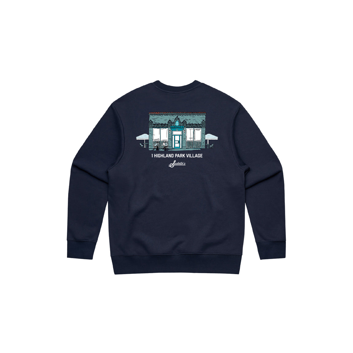 Centre Sadelle's HP Facade Crewneck (Navy) - Centre Sadelle's HP Facade Crewneck (Navy) - 