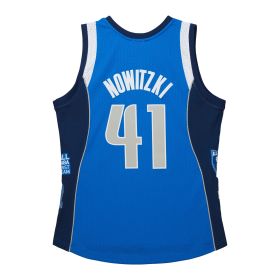 Mitchell & Ness Hall of Fame Dallas Mavericks Dirk Nowitzki Jersey ( Blue ) - Mitchell & Ness Hall of Fame Dallas Mavericks Dirk Nowitzki Jersey ( Blue ) - 