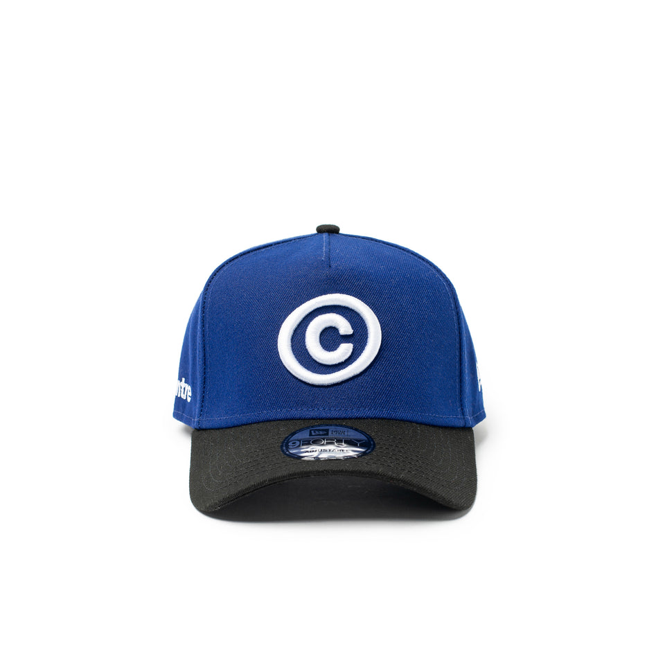Centre x New Era 9FORTY Icon Snapback Cap (Dark Royal/Black/White) - Hats