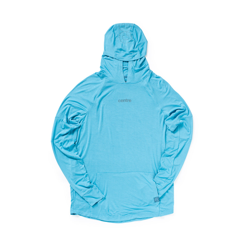 Centre Performance Tri-Blend Hoodie (Spring Lake Blue) - Centre Collection