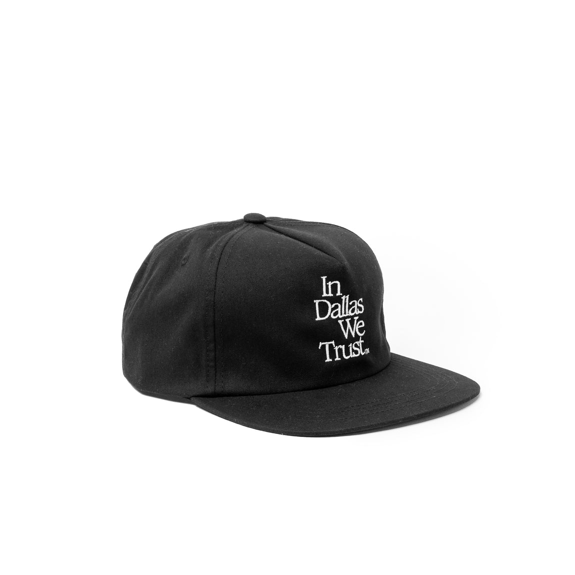 Centre Dallas Trust Serif Snapback Hat (Black) - Centre Dallas Trust Serif Snapback Hat (Black) - 