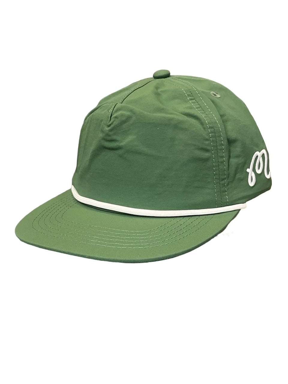 Malbon Golf Evergreen Nylon Rope Hat (Evergreen) - Hats