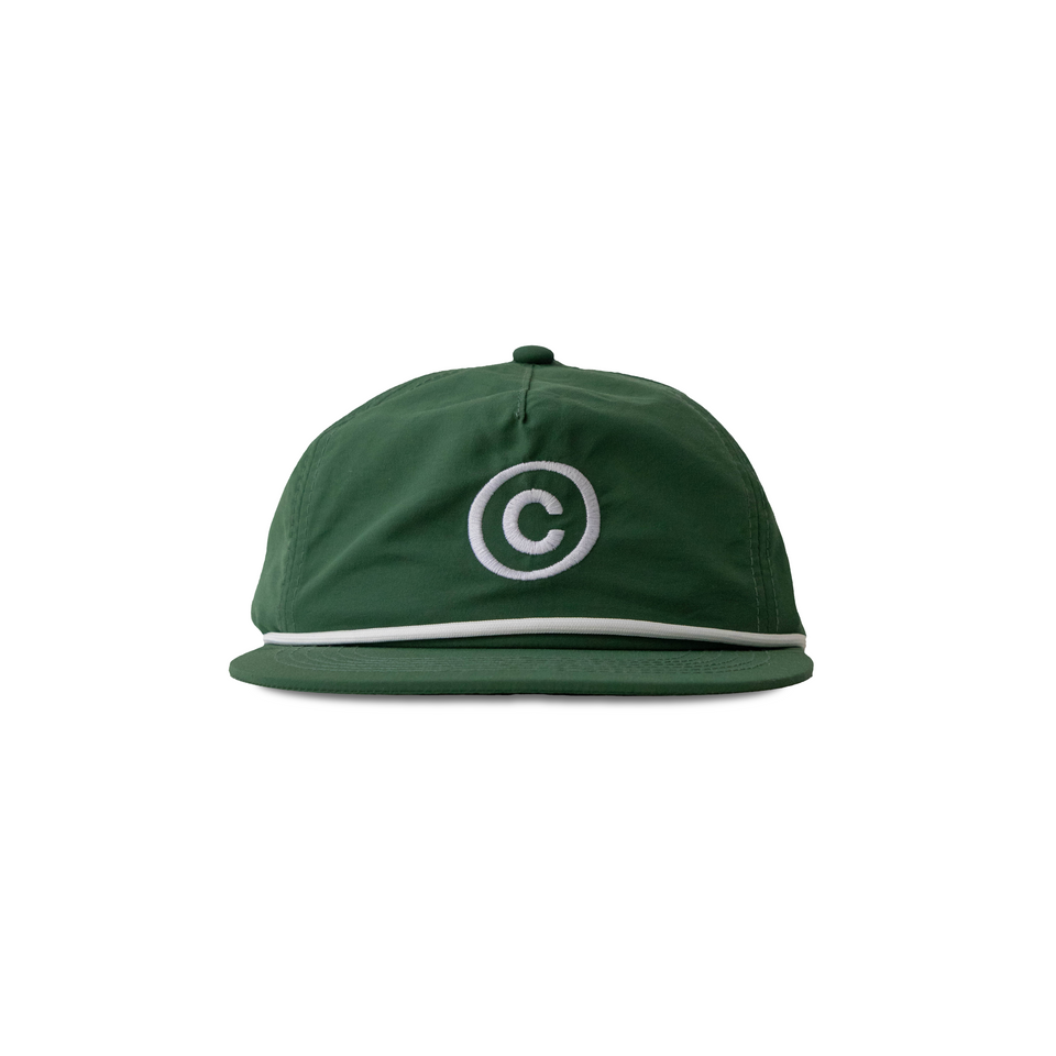 Centre X Malbon Golf Evergreen Nylon Rope Hat (Evergreen) - Centre - Accessories