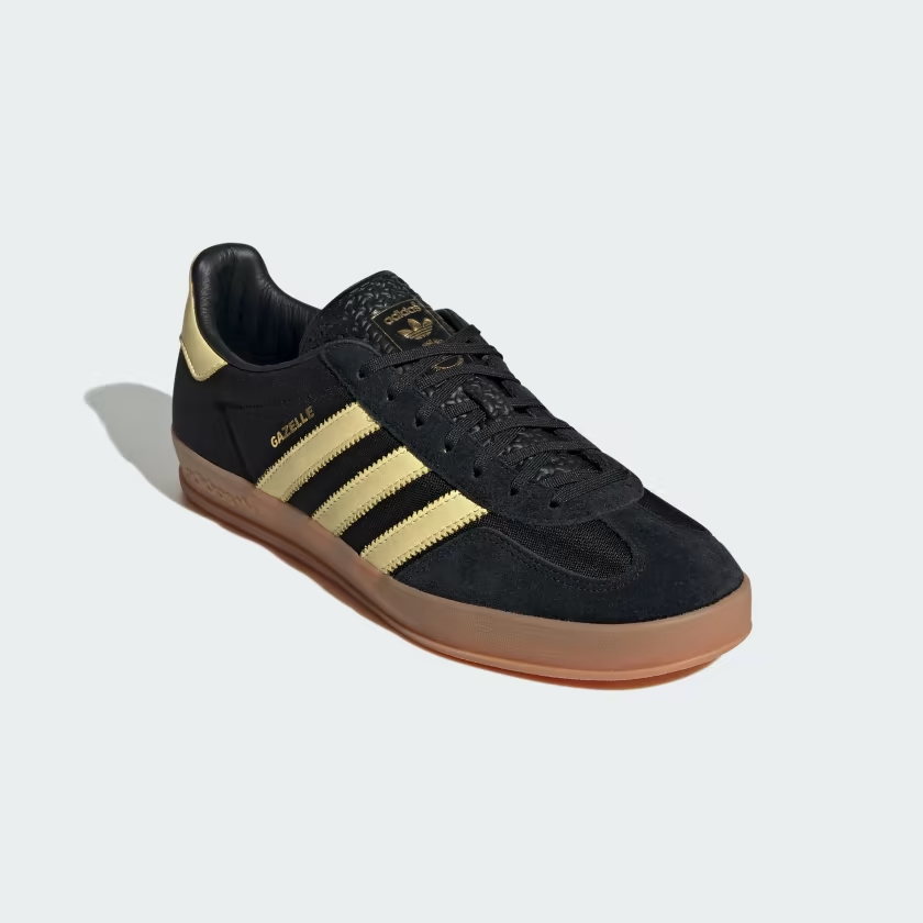 Adidas Gazelle Indoor (Core Black/Almost Yellow-Gum) - Adidas Gazelle Indoor (Core Black/Almost Yellow-Gum) - 