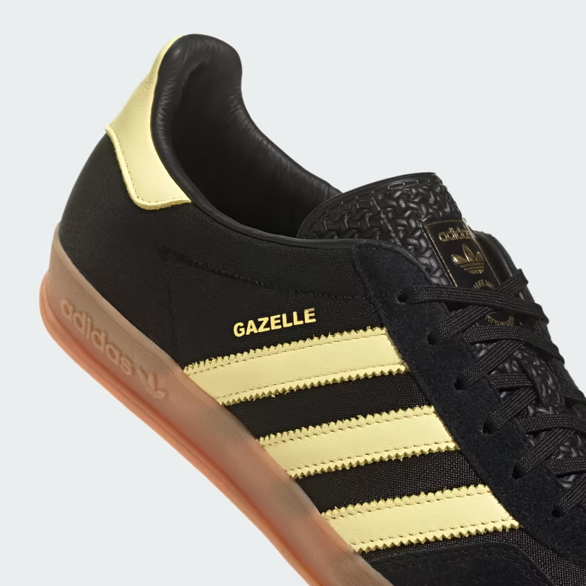 Adidas Gazelle Indoor (Core Black/Almost Yellow-Gum) - Adidas Gazelle Indoor (Core Black/Almost Yellow-Gum) - 