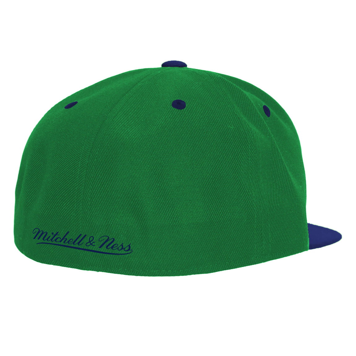 Mitchell & Ness Dallas Mavericks NBA 2 Tone Fitted Hardwood Classics Hat ( Green / Navy ) - Mitchell & Ness Dallas Mavericks NBA 2 Tone Fitted Hardwood Classics Hat ( Green / Navy ) - 