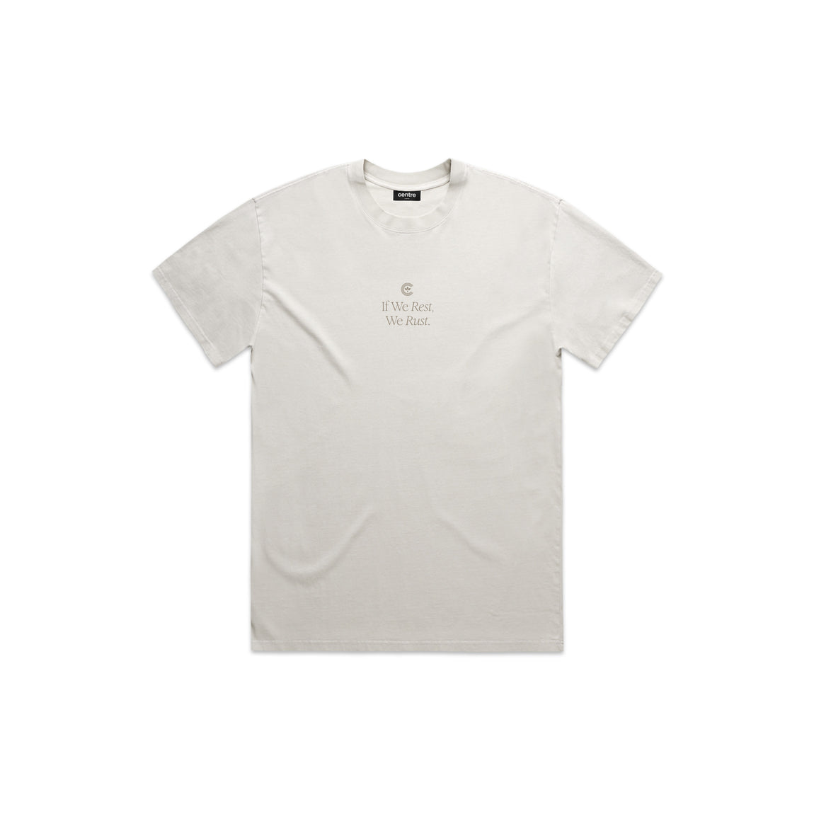 Centre Dallas Trust Serif Tee (Faded Bone) - Centre Dallas Trust Serif Tee (Faded Bone) - 