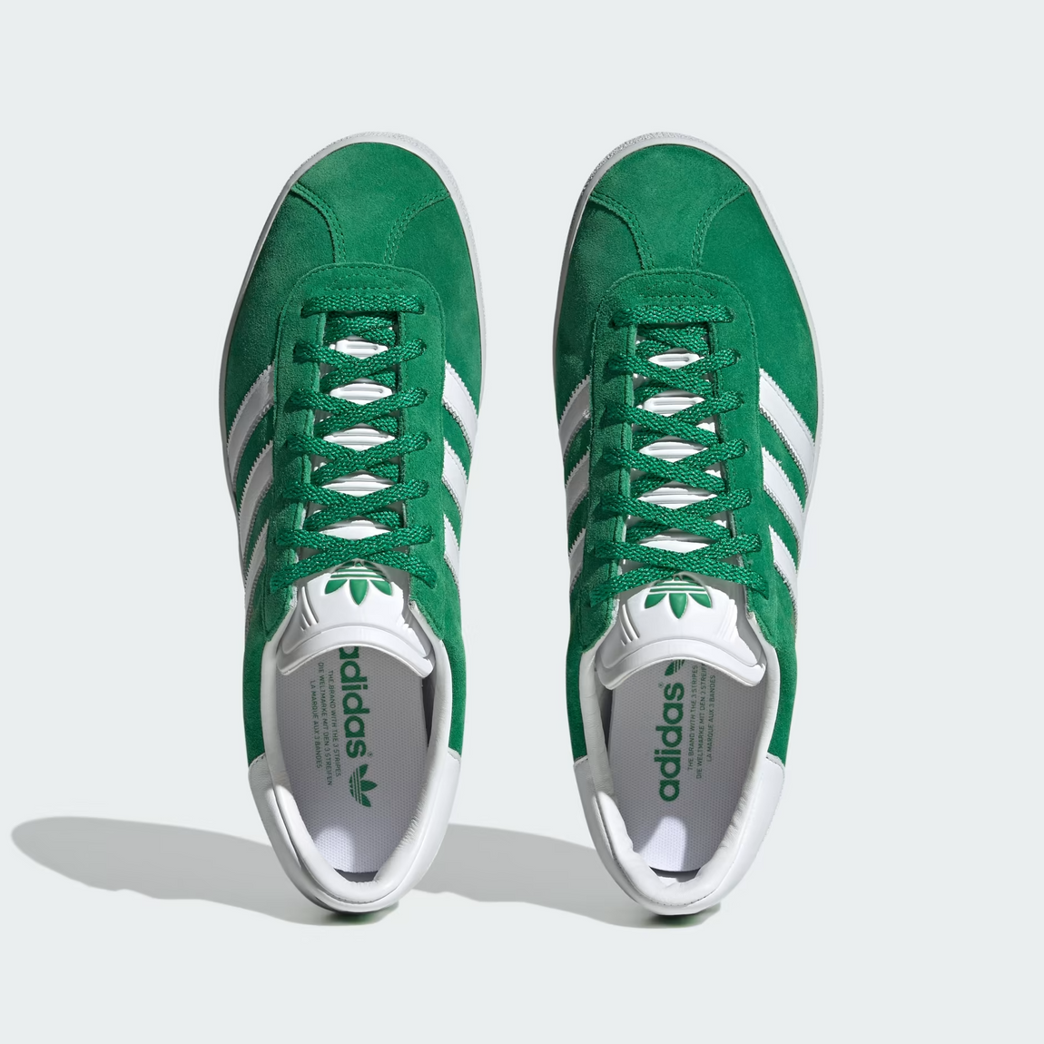Adidas gazelle 2024 green white gold