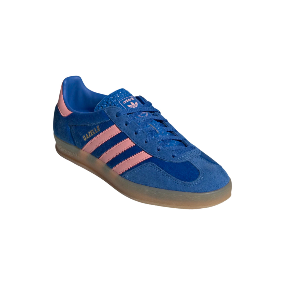 Women's Adidas Gazelle Indoor (Blue/Semi Pink Spark/Gum) - Women's Adidas Gazelle Indoor (Blue/Semi Pink Spark/Gum) - 