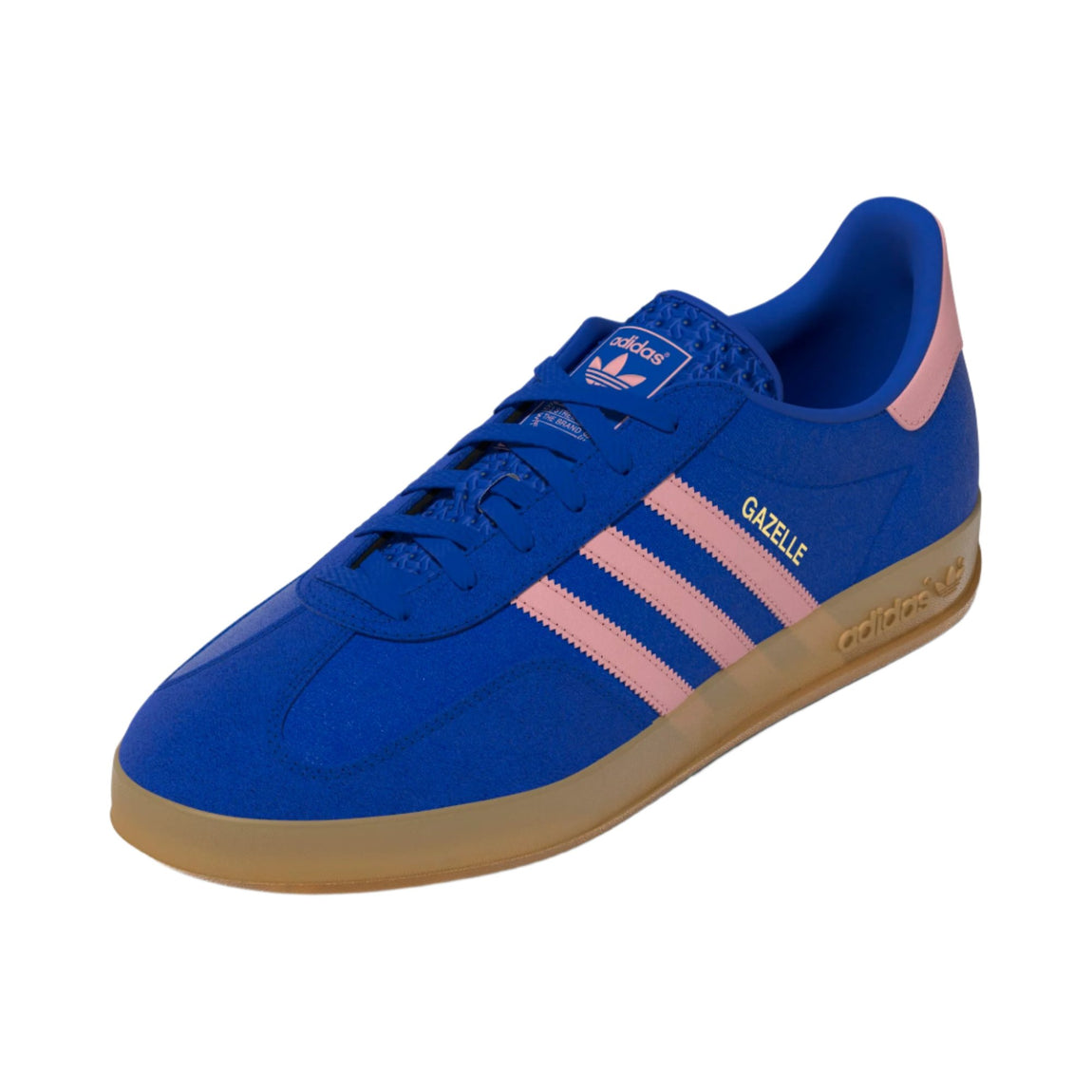 Women's Adidas Gazelle Indoor (Blue/Semi Pink Spark/Gum) - Women's Adidas Gazelle Indoor (Blue/Semi Pink Spark/Gum) - 