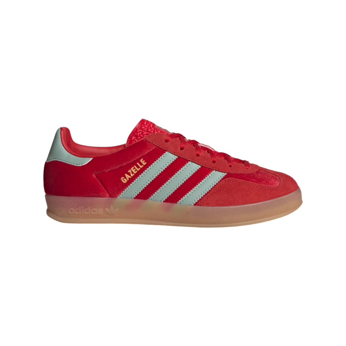 Women's Adidas Gazelle Indoor (Better Scarlet/Hazy Green/Gum) - Women's Adidas Gazelle Indoor (Better Scarlet/Hazy Green/Gum) - 
