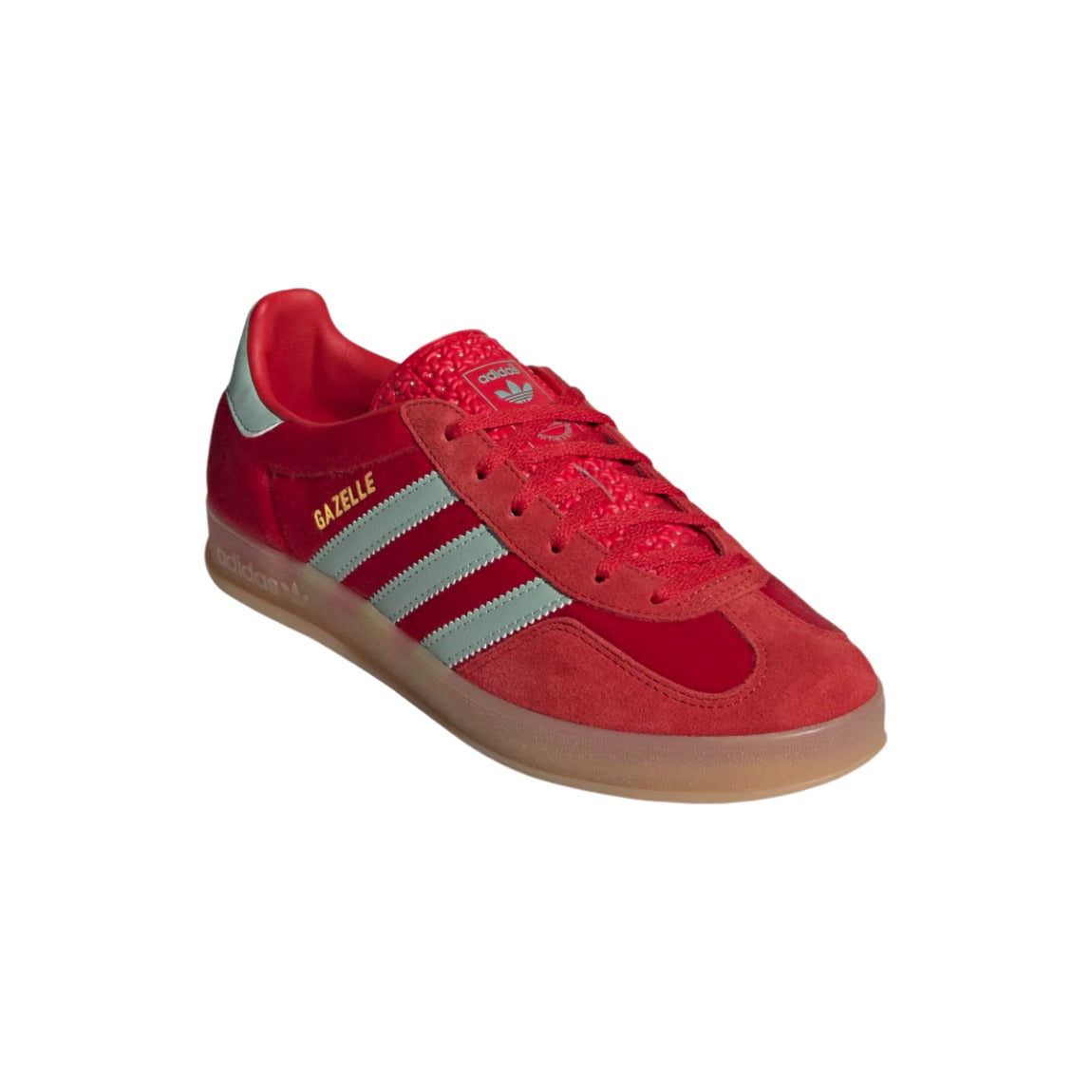 Women's Adidas Gazelle Indoor (Better Scarlet/Hazy Green/Gum) - Women's Adidas Gazelle Indoor (Better Scarlet/Hazy Green/Gum) - 