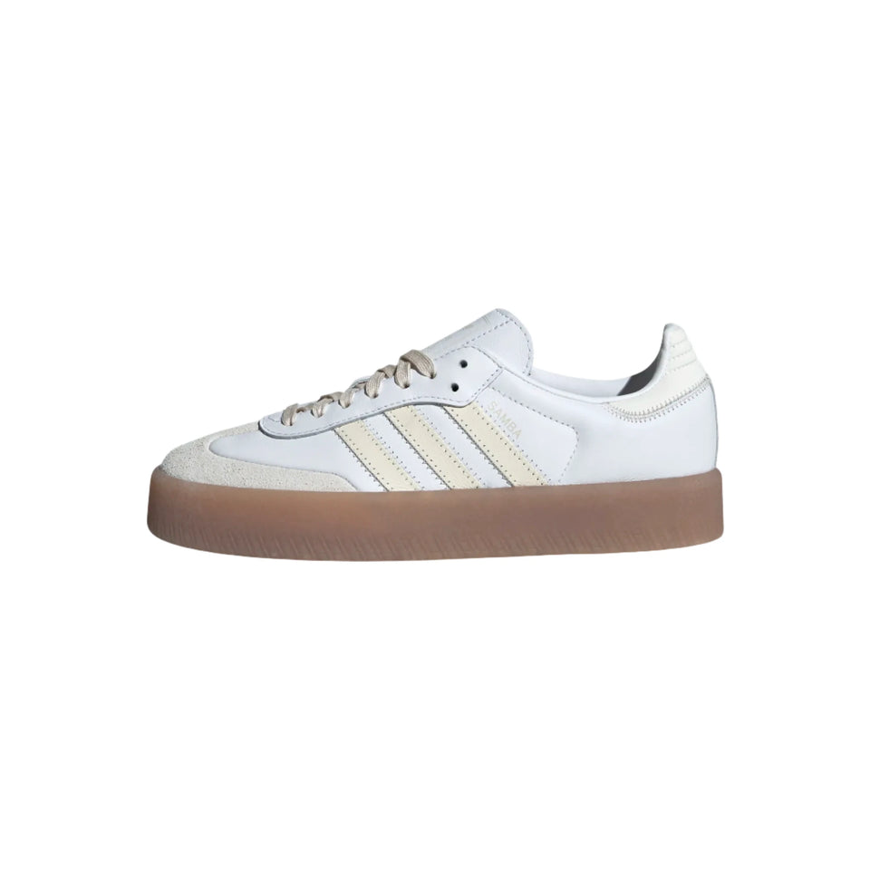 Women's Adidas Sambae (White/Off-White/Gum) - Adidas