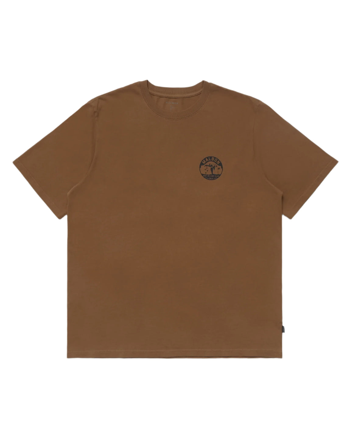 Malbon Golf Hunting License SS Tee (Brown) - Malbon Golf Hunting License SS Tee (Brown) - 