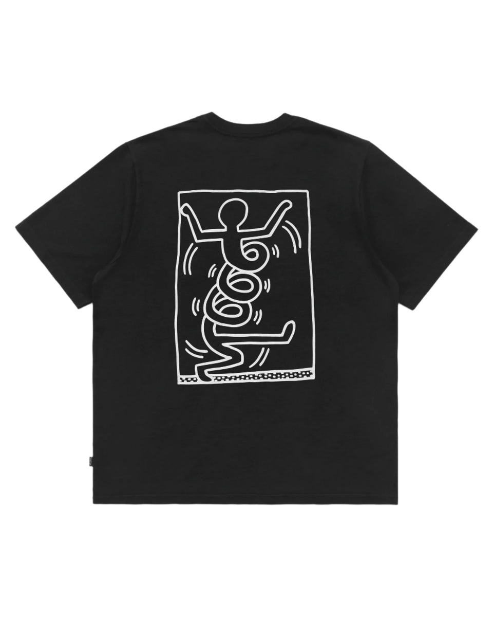 Malbon Golf X Keith Haring Short Sleeve Tee (Black) - Malbon Golf