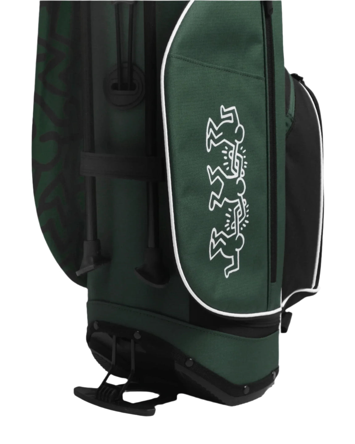 Malbon Golf x Keith Haring Performance Golf Bag (Black/Green