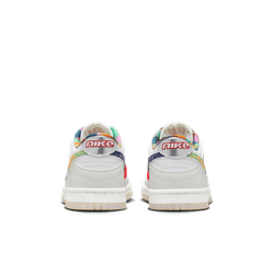 Nike Kids Dunk Low White GS (Paisley) - Nike Kids Dunk Low White GS (Paisley) - 