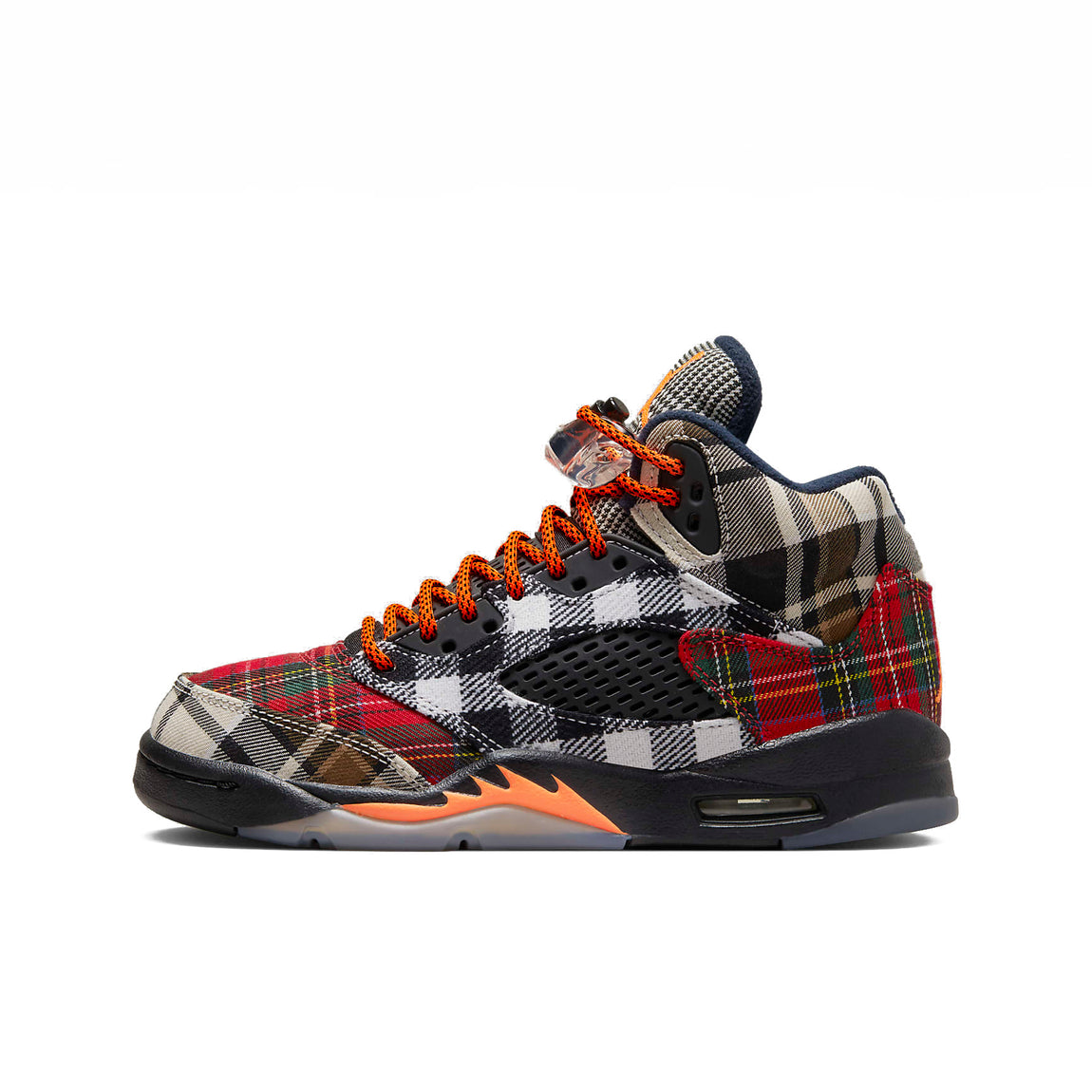 Air Jordan 5 Retro Plaid GS (Black/Total Orange-Dark Obsidian) 10/20 - Air Jordan 5 Retro Plaid GS (Black/Total Orange-Dark Obsidian) 10/20 - 
