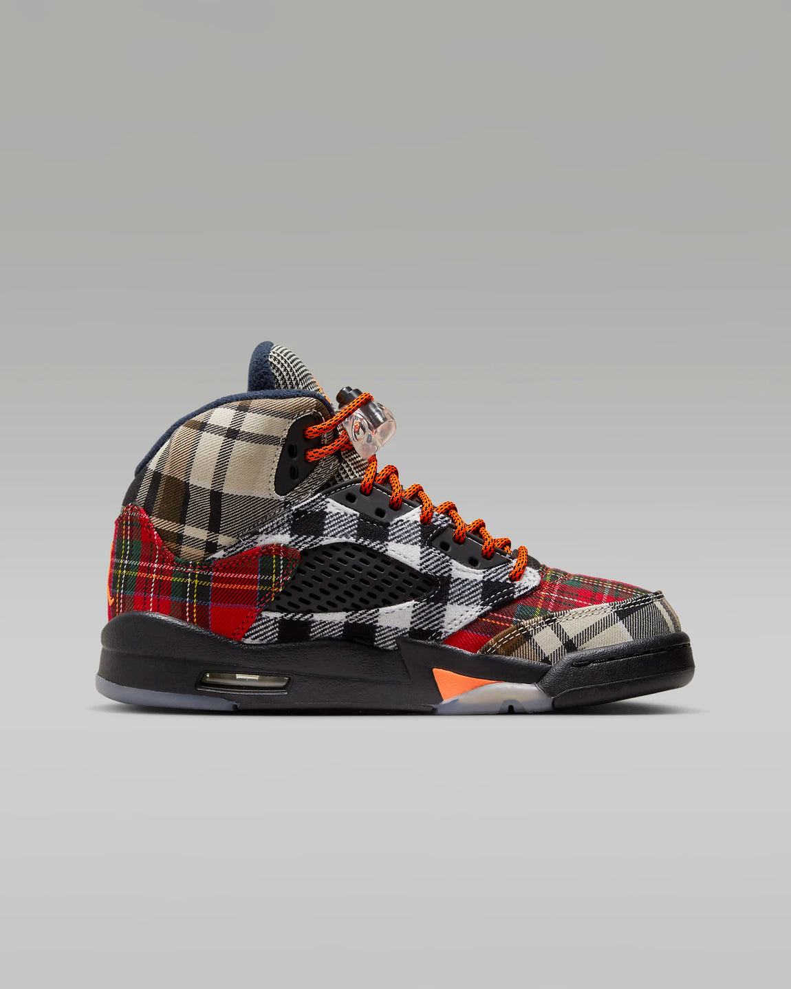 Air Jordan 5 Retro Plaid GS (Black/Total Orange-Dark Obsidian) 10/20 - Air Jordan 5 Retro Plaid GS (Black/Total Orange-Dark Obsidian) 10/20 - 