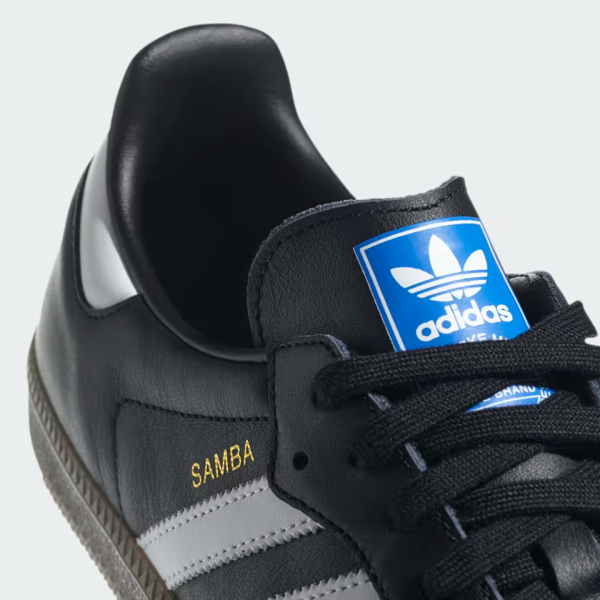 Adidas samba og core 2025 black & gum shoes