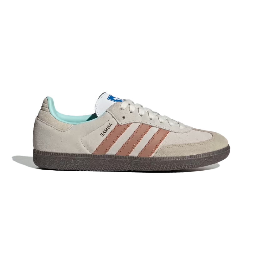 Adidas Samba OG (Crystal White/Clay Strata-Gum) - Adidas Samba OG (Crystal White/Clay Strata-Gum) - 