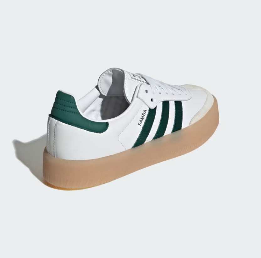 Women's Adidas Sambae (Cloud White / Collegiate Green / Cloud White) - Women's Adidas Sambae (Cloud White / Collegiate Green / Cloud White) - 