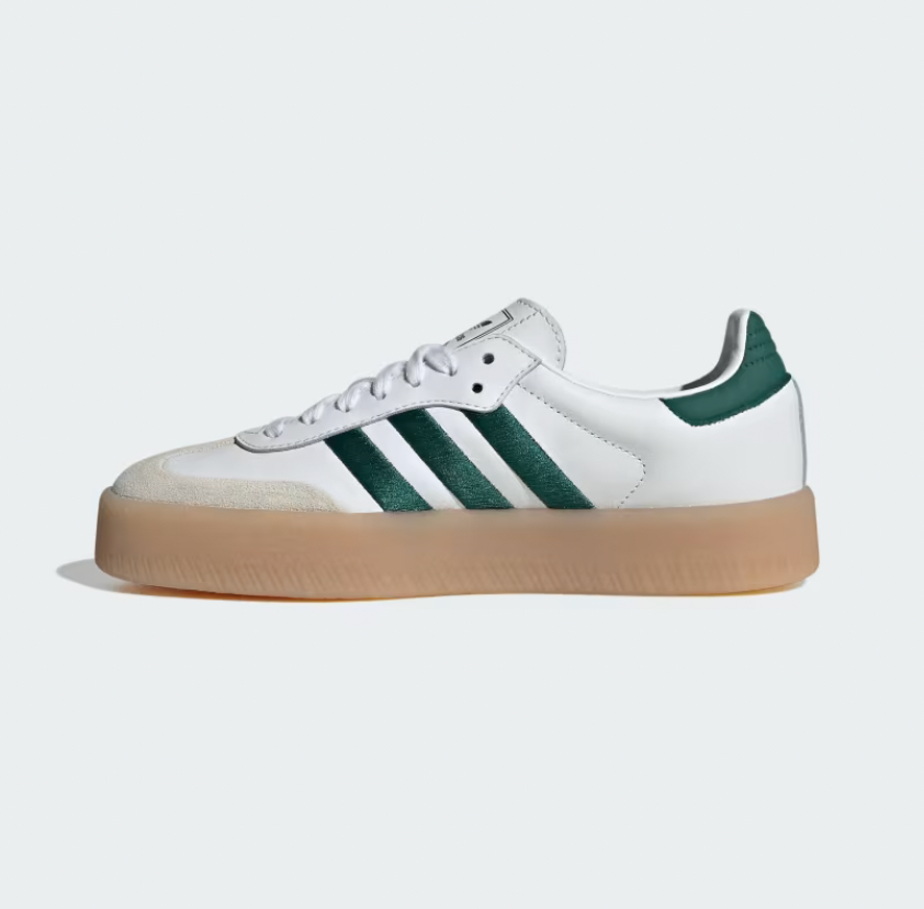 Women's Adidas Sambae (Cloud White / Collegiate Green / Cloud White) - Women's Adidas Sambae (Cloud White / Collegiate Green / Cloud White) - 