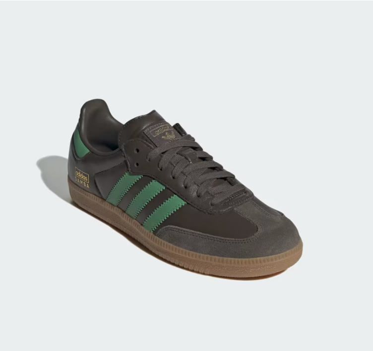 Adidas Samba OG ( Olive / Preloved Green / Gum 4 ) - Adidas Samba OG ( Olive / Preloved Green / Gum 4 ) - 