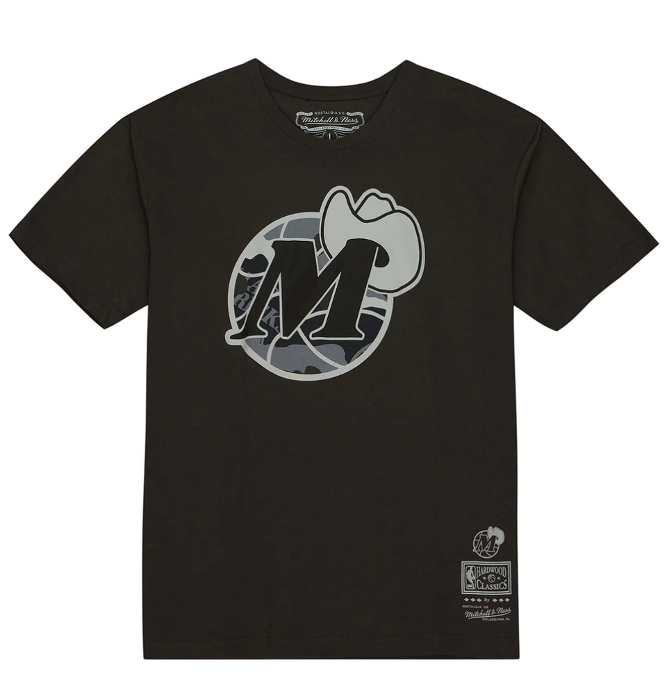 Mitchell & Ness Dallas Mavericks NBA Ghost Camo Tee ( Black / Grey ) - Products