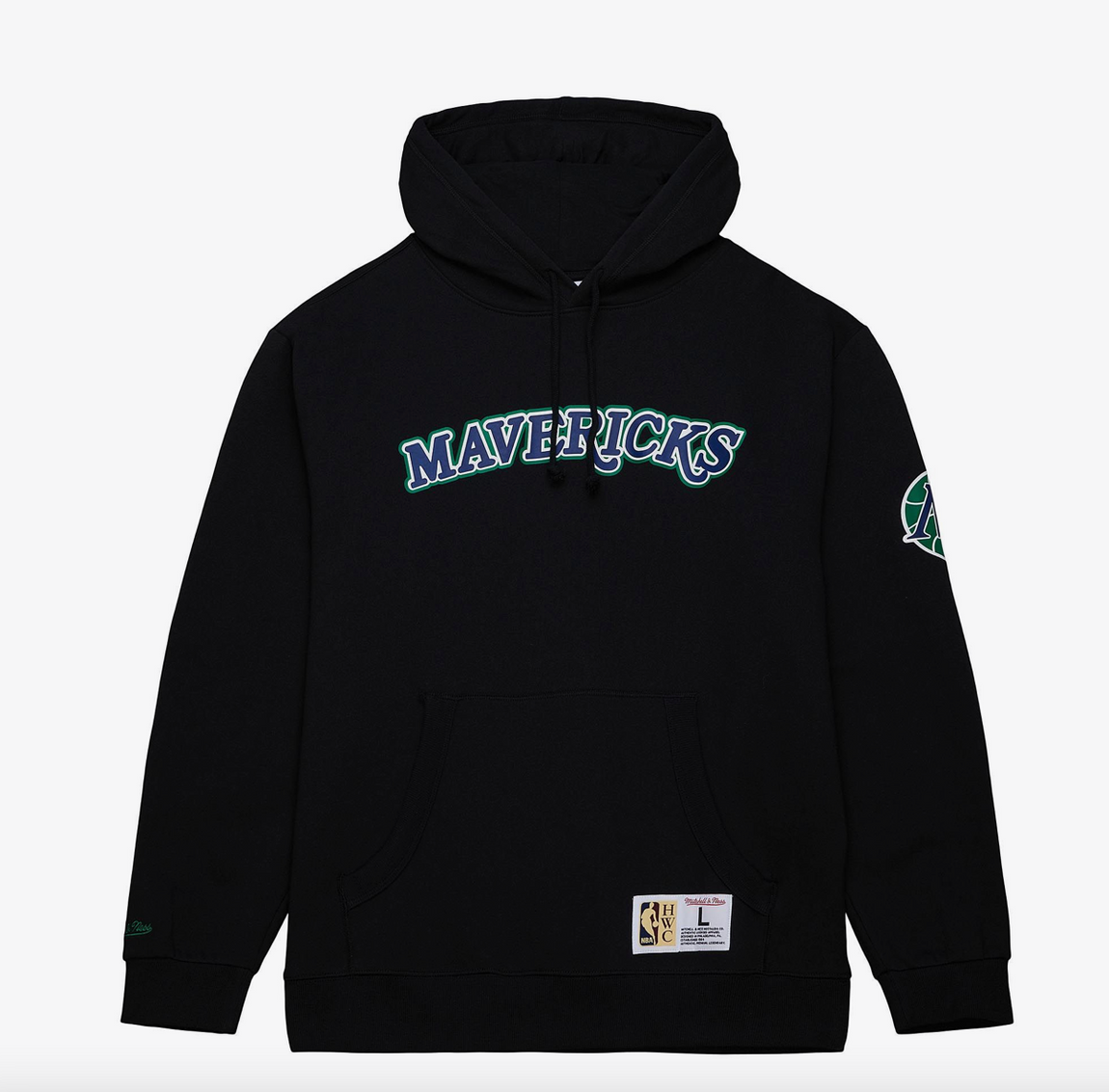 Mitchell & Ness Dallas Mavericks NBA Game Time Fleece Hoodie ( Black ) - Mitchell & Ness Dallas Mavericks NBA Game Time Fleece Hoodie ( Black ) - 